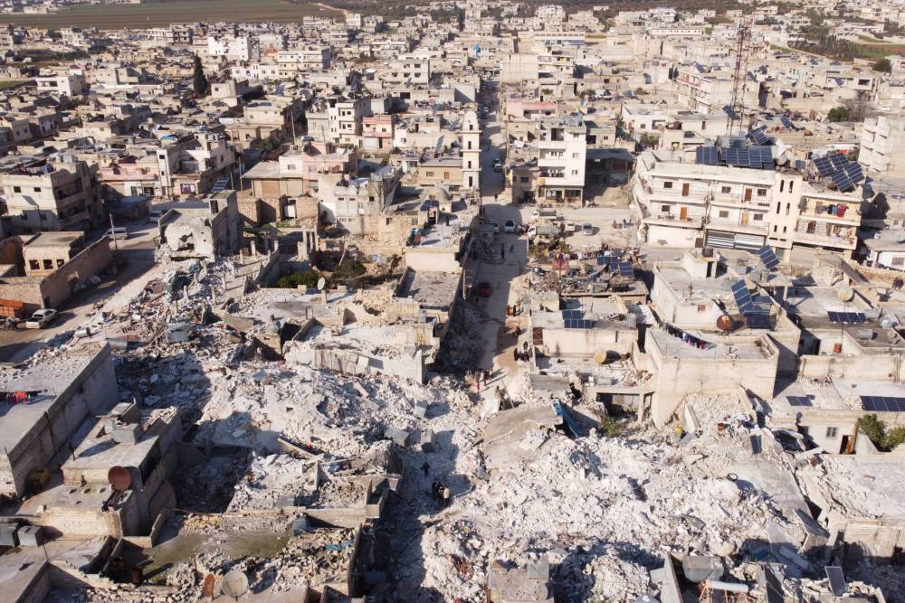 Drone,Photos,Show,The,Massive,Devastation,Caused,By,The,Earthquake